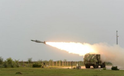 Indian Army test fires Akash missile